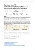 Voorbereiding werkwijze synthese van 7,7-dichloorbicyclo[4.1.0]heptaan VC3
