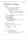 Lecture Notes - Psychology Methods