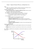 ECON1: Supply & Demand, Efficiency, and Opportunity Cost