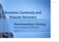 Week 3 Individual Business Continuity and Disaster Recovery
