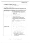 Week1 Stages of Critical Thinking Worksheet