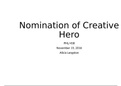 Week 4 Nomination of Creative Hero