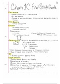 Chem1C Study Guide (Whole Course)