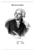Wet van Lavoisier uitwerkingen experiment scheikunde
