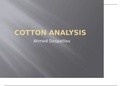 Unit 31 - Cotton analysis 