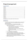 Projectmanagement, Hoofdstukken 2, 3, 4, 5, 6, 8, 9, 10, 11, 12, 13, 14 en 15