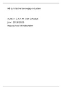 H9 Juridische beroepsproducten