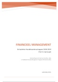 Financieel Management 2019 - H1 tem H10 met voorbeeldvragen