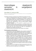 Hoorcolleges staatsrecht semester II