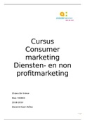 cursus consumer marketing - diensten/nonprofitmarketing