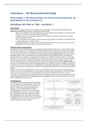 Literatuur samenvatting 