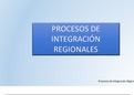 Procesos de integración regionales