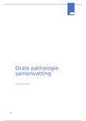 Orale pathologie samenvatting 