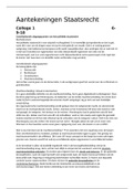 Complete hoorcollege aantekeningen staatsrecht B2