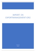 Samenvatting import & exportmanagement IOR 2