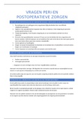 examenvragen peri en postoperatieve zorgen met antwoorden 3V
