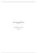 International Relations - Samenvatting Tentamen II