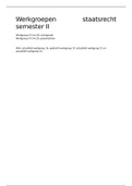 Werkgroepen en jurisprudentie staatsrecht semester II