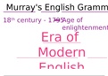 Murray's English Grammar Overview - PowerPoint