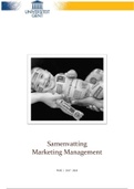 Samenvatting Marketingmanagement 2017-2018