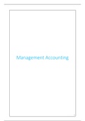 Management accounting Samenvatting KUL 2018-2019 