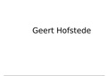 Uitleg model Geert Hofstede