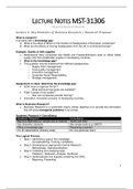Lecture Notes MST-31306 Advanced Business Research