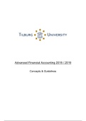 Advanced Financial Accounting Summary 2018/2019