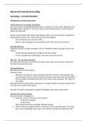 Advanced Financial Accounting Detailed notes of all lectures