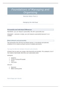 Foundations of managing and organising complete year revision