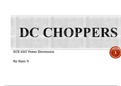 GET IT RIGHT NOTES ON DC CHOPPERS