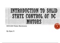 SOLID STATE DC MOTOR CONTROL MADE EASY