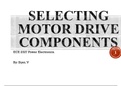 THE EASY WAY OF SELECTING MOTOR DRIVE COMPONENTS