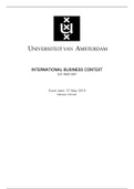 Summary International Business Context - IBC - 6314M0169Y