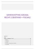 Samenvatting sociaal recht 2 &lpar;bijstand   fiscaal&rpar;