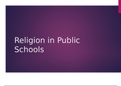 Oral Presentation on Student's Religious Rights in Public Schools 