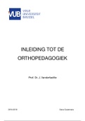 Inleiding tot de Orthopedagogiek