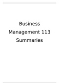 Business Management 113