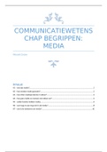 Communicatiewetenschap: de begrippen van het boek 'Media' van Vincent Crone (1e druk) uitgelegd