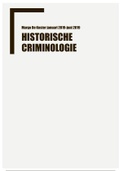 Historische criminologie (belangrijke punten)