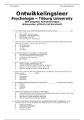 DEVELOPMENT PSYCHOLOGY. 360 exam questions answers
