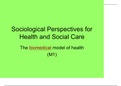 M3 - Assess the biomedical and socio-medical models of Health