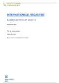 Voorbeeldvragen Internationale fiscaliteit Ugent 2019