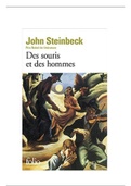 BAC - Des souris et des hommes de J. Steinbeck : Tout savoir! Analyse littéraire et résumé de l'oeuvre (1h30 de lecture estimée du doc)
