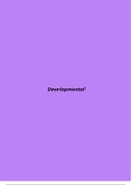 IB Psych Paper 2 ERQs Developmental Psychology with Studies