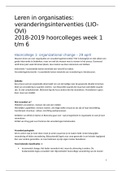 LIO veranderingsinterventies hoorcolleges 2018-19