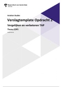 Operations thema 2 IO2 'Vergelijkend onderzoek en optimaliseren van een TAP' 