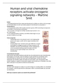 Project Kanker - Human and viral chemokine receptors activate oncogenic signaling networks - Martine Smit - Hoorcollege aantekeningen