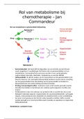 Project Kanker - Rol van metabolisme bij chemotherapie - Jan Commandeur - Hoorcollege aantekeningen