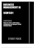 BSM1501 Study Pack 